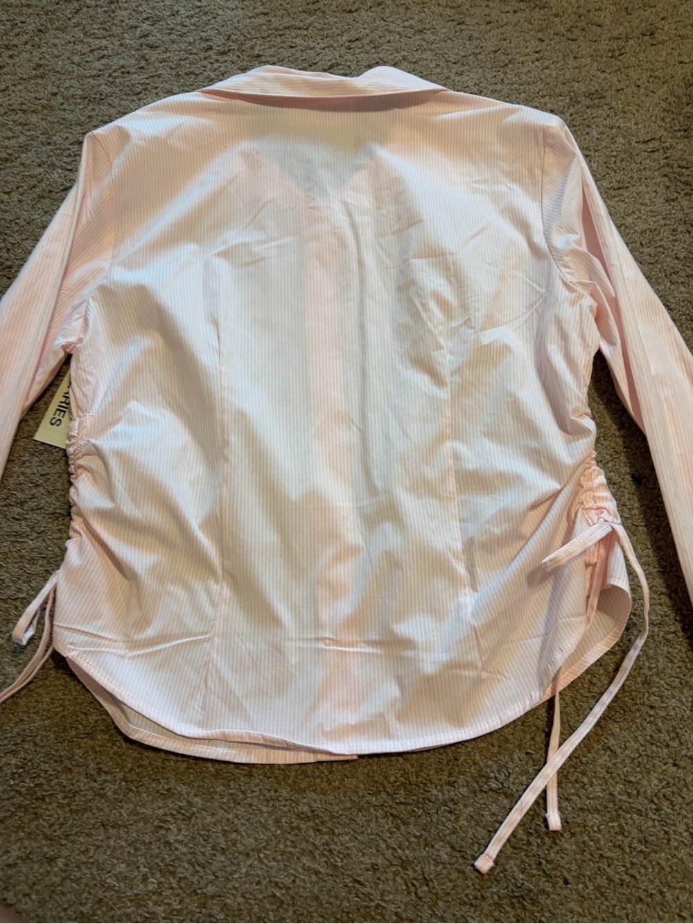 No Boundaries Pink Striped Button-Down Blouse